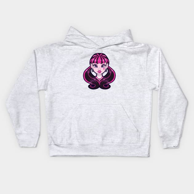 Monster High Draculaura G1 Kids Hoodie by Bratzoid